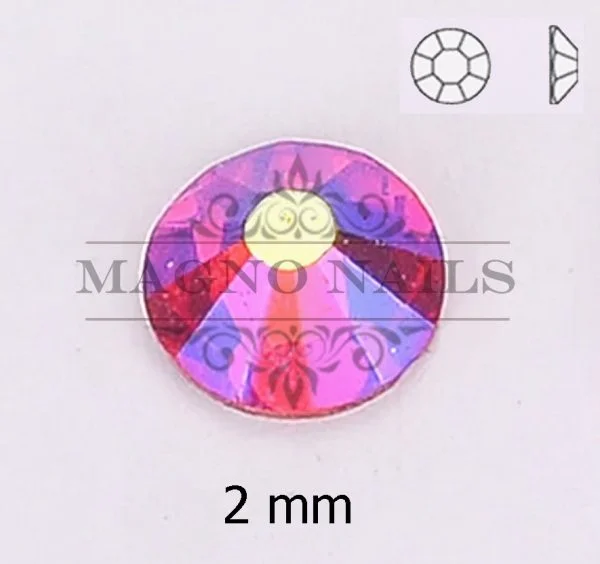 Glas Strasssteine rund - Siam AB Nail Art Nails Nagel Nögel Nailart